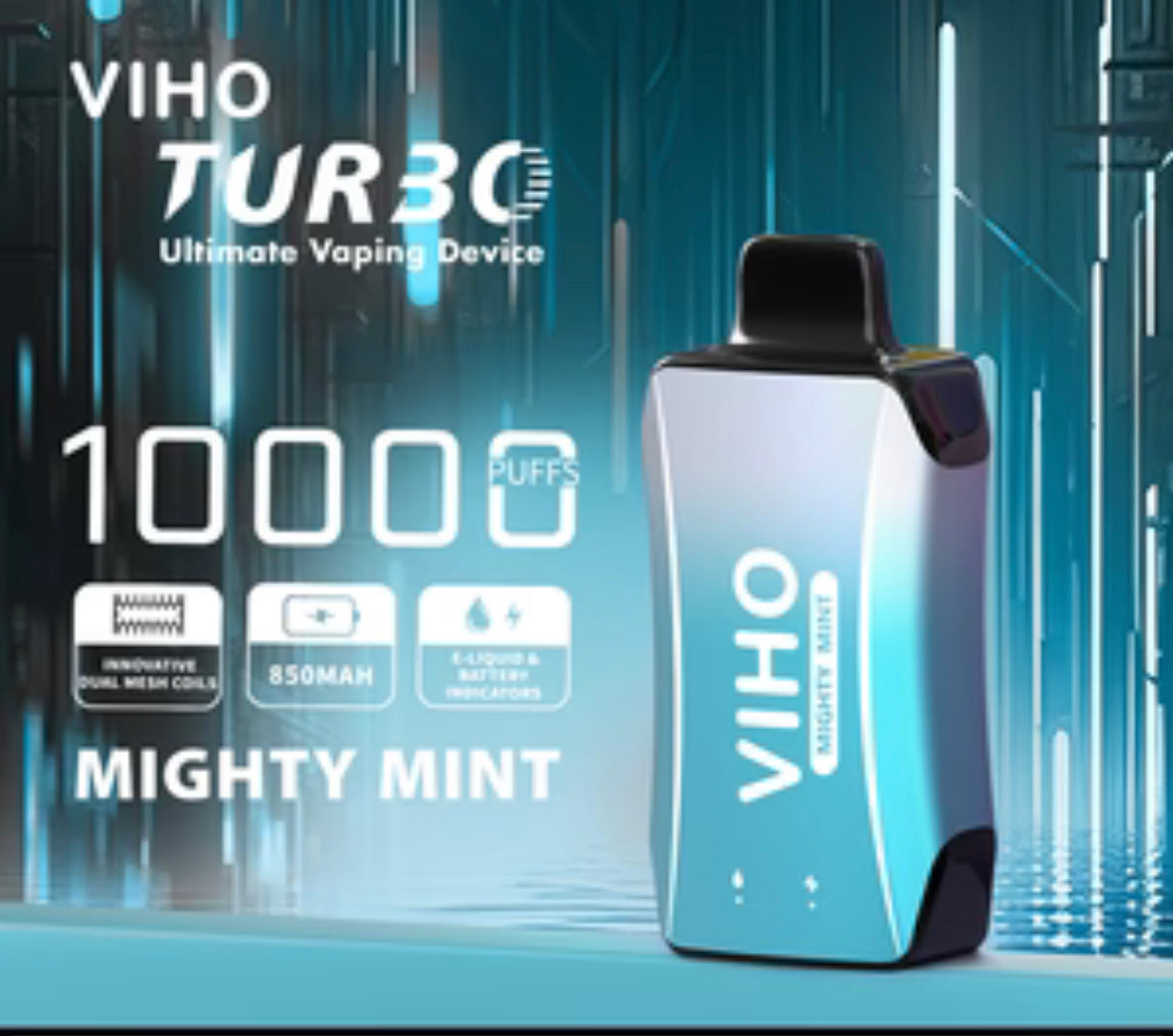 VIHO Turbo DISPOSABLE VAPE | 10,000 PUFFS | Box of 5