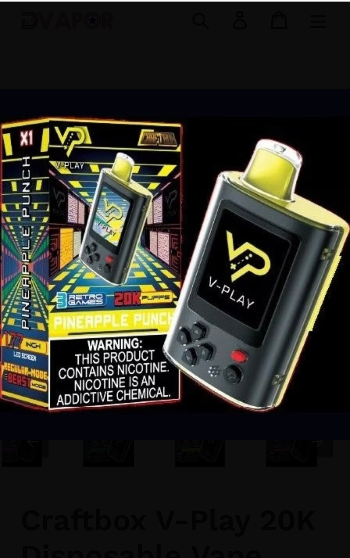 V-PLAY | 20000 PUFFS | The First Vapentainment System