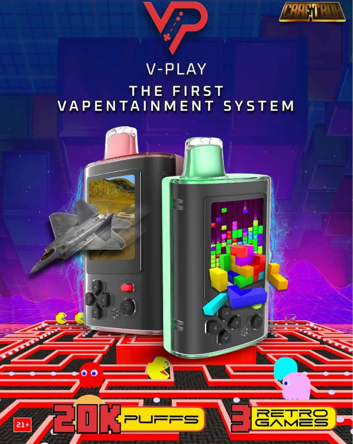 V-PLAY | 20000 PUFFS | The First Vapentainment System