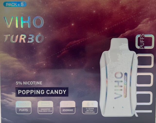 VIHO Turbo DISPOSABLE VAPE | 10,000 PUFFS | Box of 5