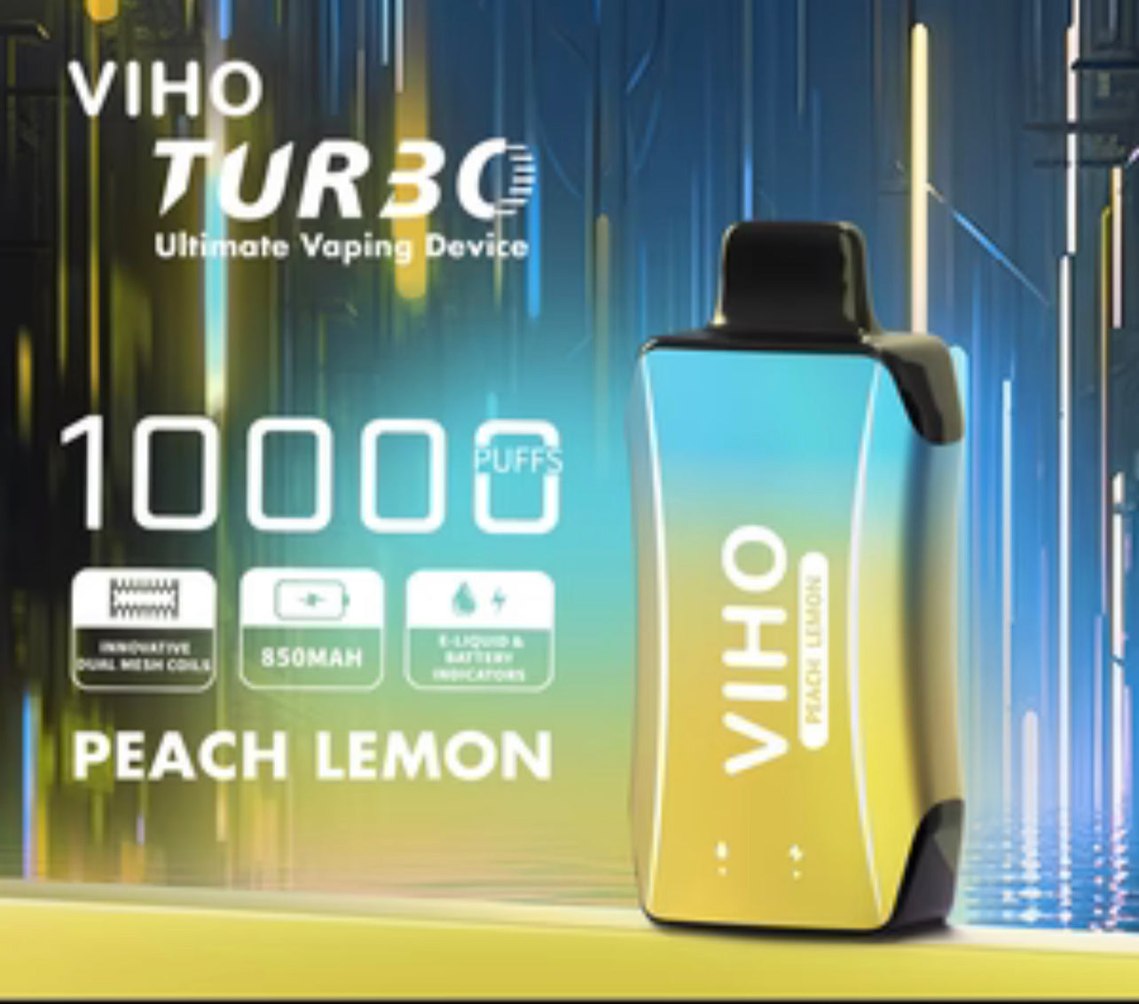 VIHO Turbo DISPOSABLE VAPE | 10,000 PUFFS | Box of 5