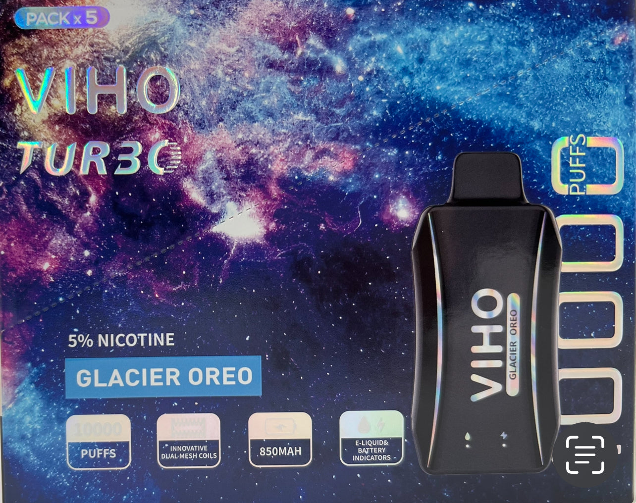 VIHO Turbo DISPOSABLE VAPE | 10,000 PUFFS | Box of 5