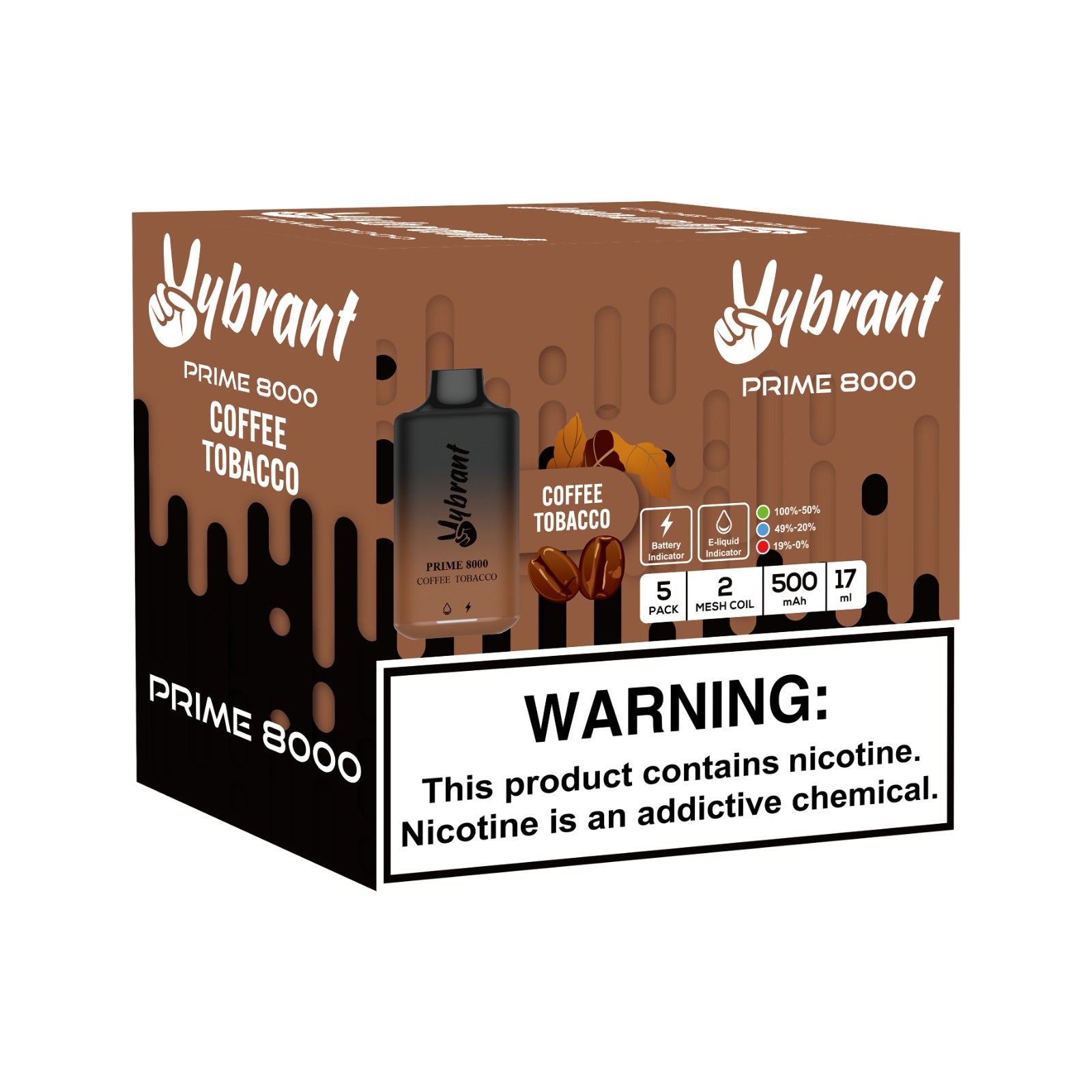 PRIME 8000 DISPOSABLE | 5% Nicotine | Box of 10