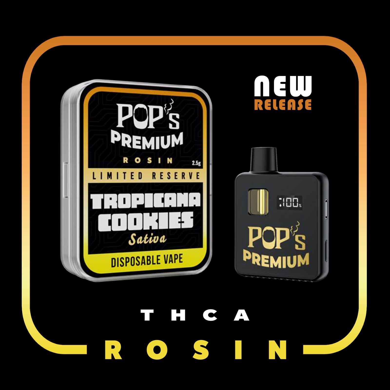POPS PREMIUM THC-A LIMITED RESERVE | ROSIN | Disposable 3.5g