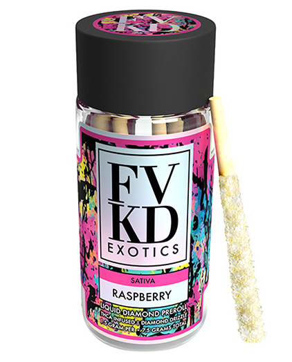 EXOTICS THC-A DIAMOND PRE ROLLS | 7.5g