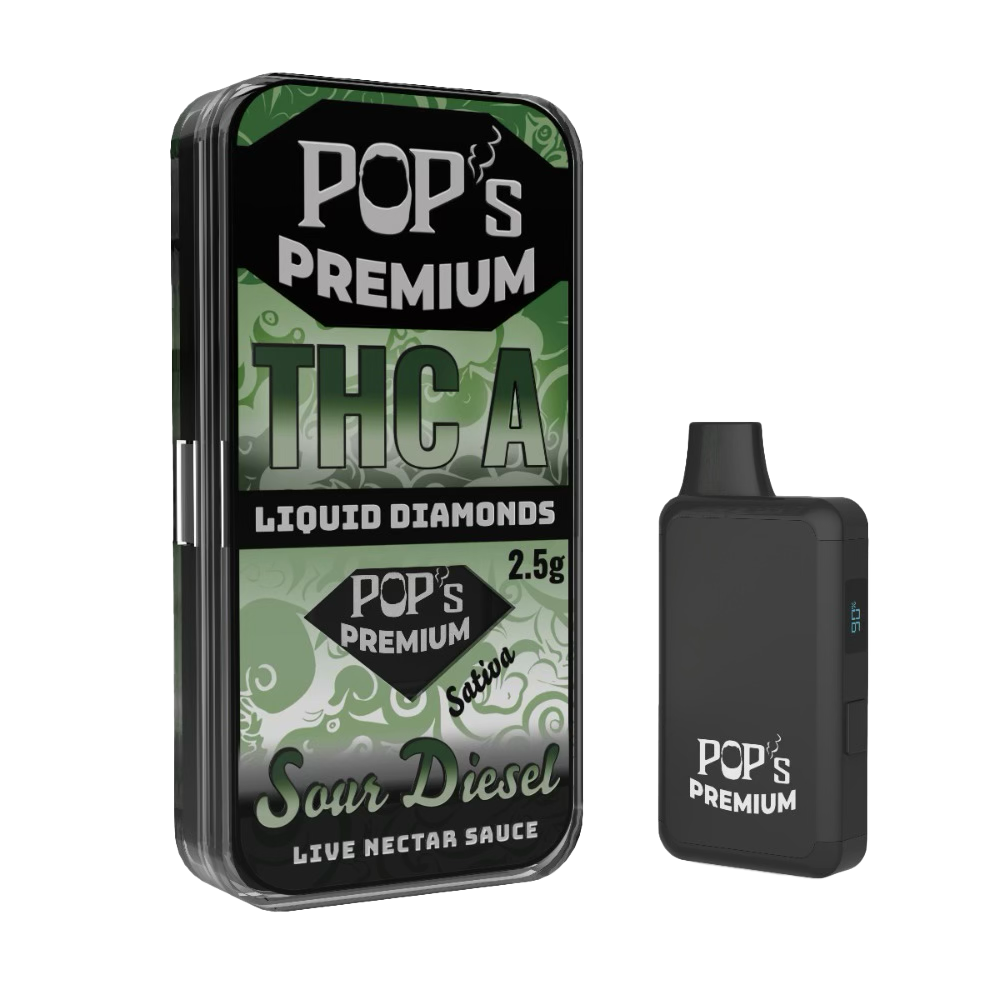 POPS PREMIUM THC-A LIQUID DIAMONDS | Live Nectar Sauce | Disposable 2.5g