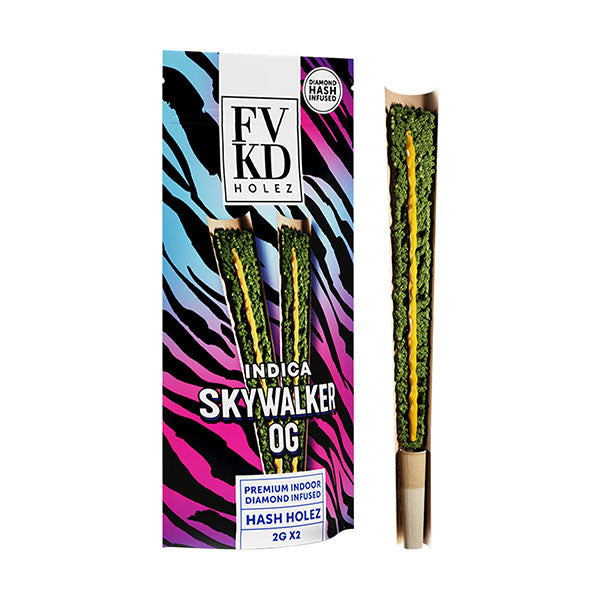 FVKD | NAKED Hash Holez Pre Rolls | 2g x2 per pck | 10pck
