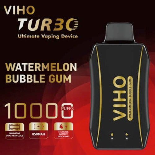 VIHO Turbo DISPOSABLE VAPE | 10,000 PUFFS | Box of 5