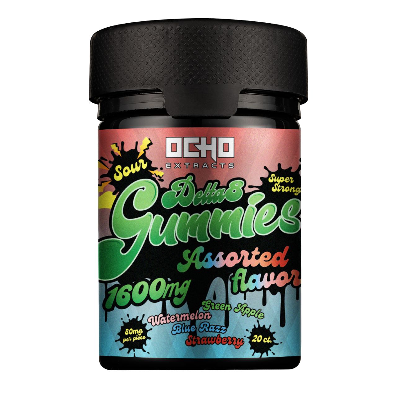 DELTA 8 GUMMIES | 1600mg | Box of 6