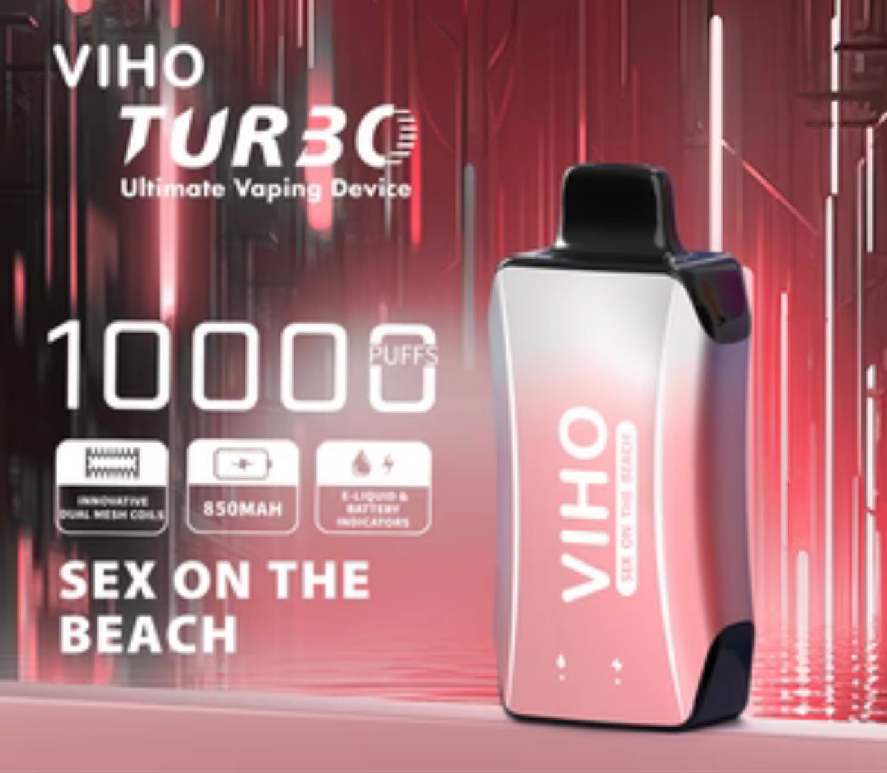 VIHO Turbo DISPOSABLE VAPE | 10,000 PUFFS | Box of 5