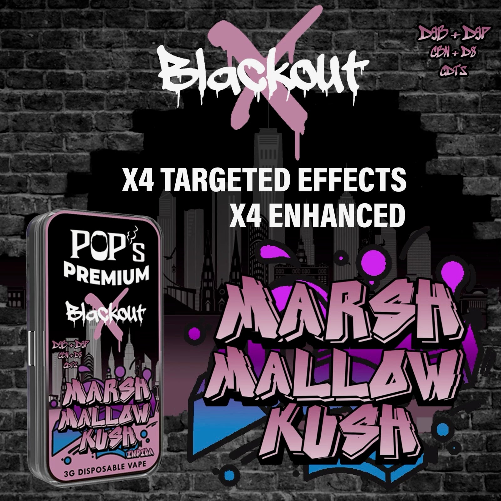 BLACKOUT X | X4 ENHANCED | Disposable 3.0g