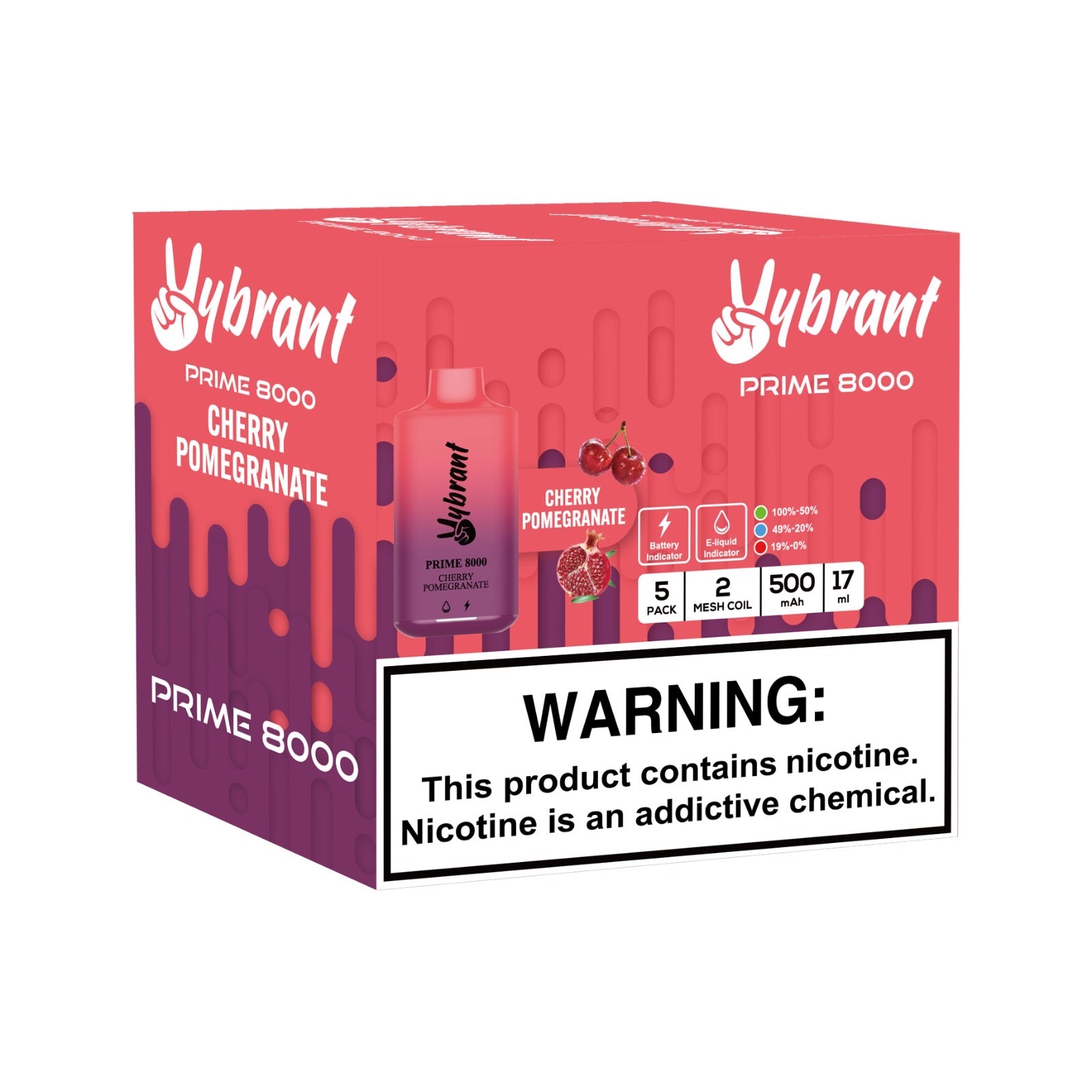 PRIME 8000 DISPOSABLE | 5% Nicotine | Box of 10