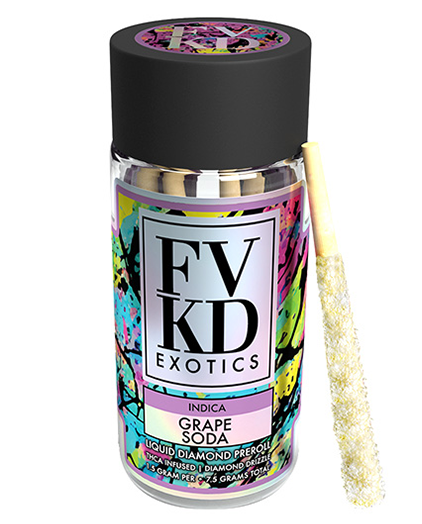 EXOTICS THC-A DIAMOND PRE ROLLS | 7.5g