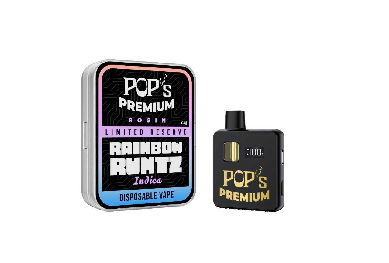 POPS PREMIUM HHC,D9-P,D9-H,D9-C8 LIMITED RESERVE | ROSIN | Disposable 2.5g