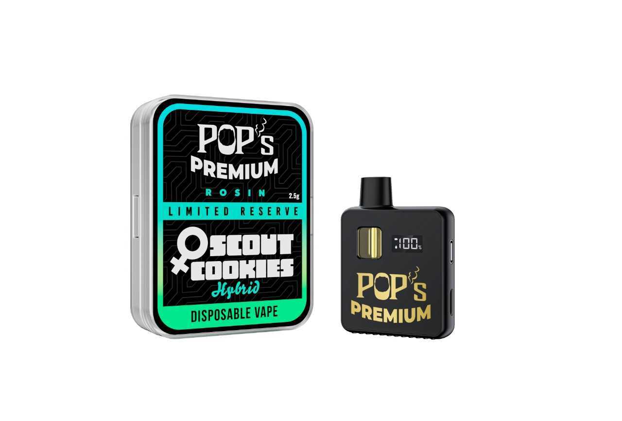 POPS PREMIUM HHC,D9-P,D9-H,D9-C8 LIMITED RESERVE | ROSIN | Disposable 2.5g