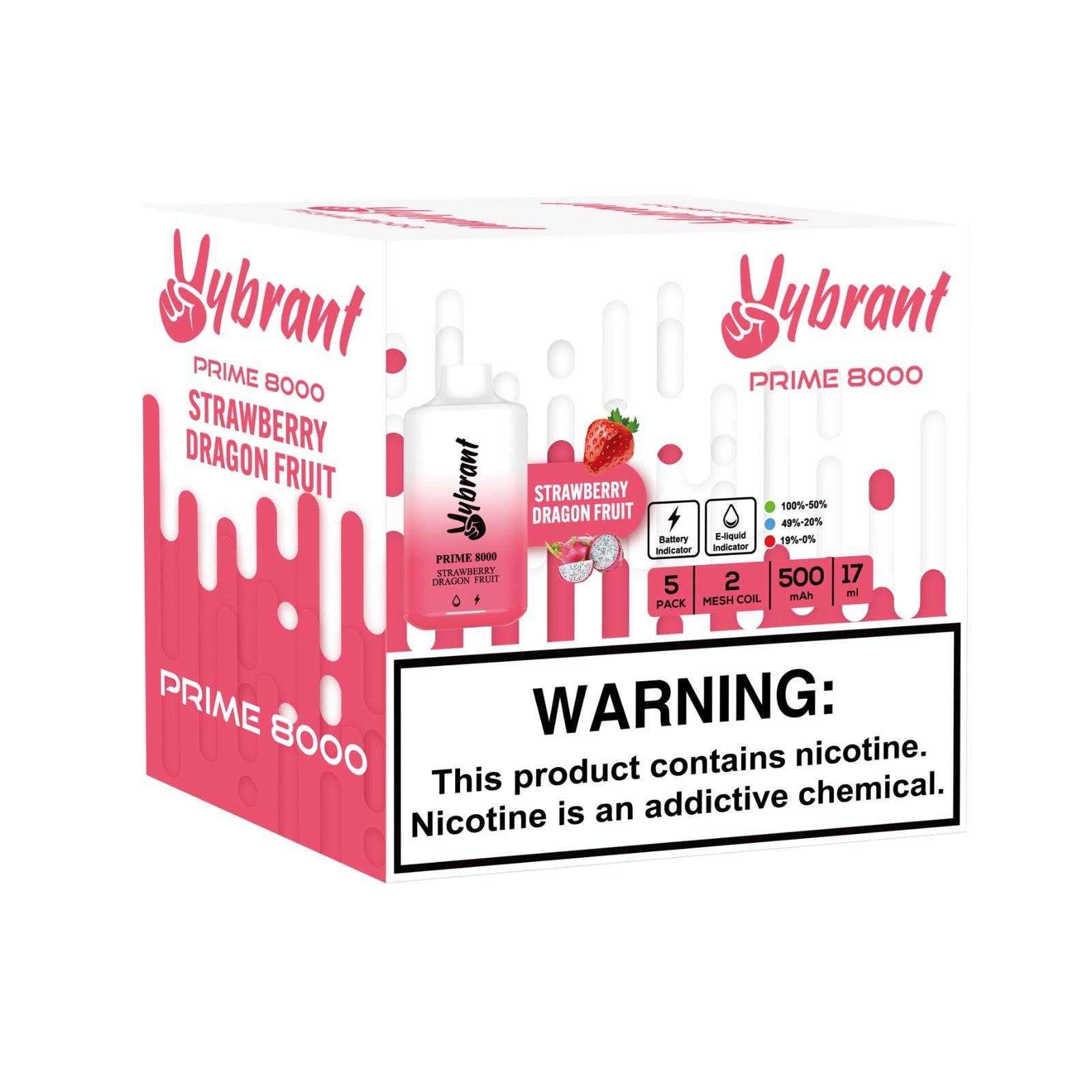 PRIME 8000 DISPOSABLE | 5% Nicotine | Box of 10