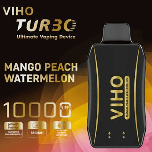 VIHO Turbo DISPOSABLE VAPE | 10,000 PUFFS | Box of 5