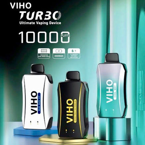 VIHO Turbo DISPOSABLE VAPE | 10,000 PUFFS | Box of 5