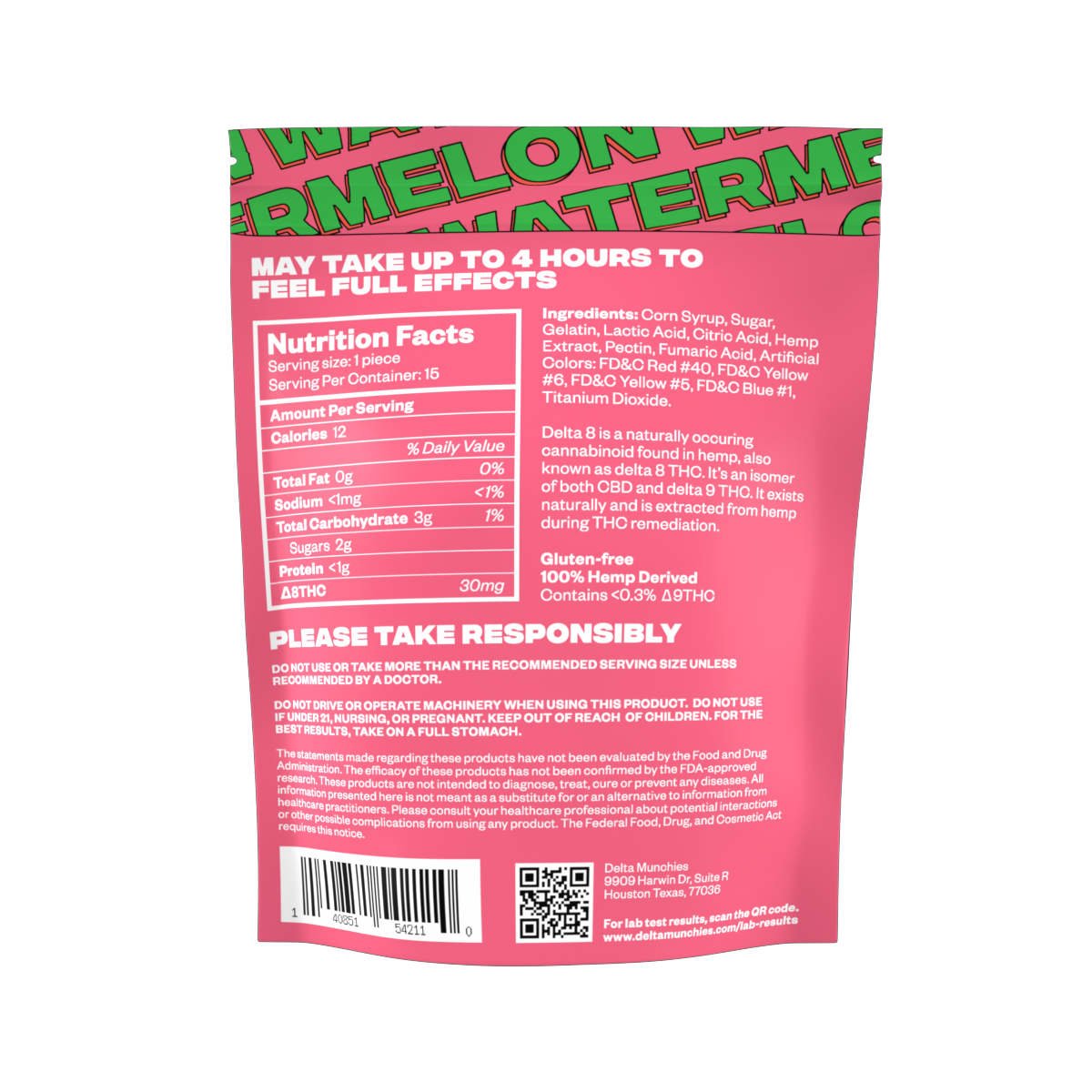 DELTA 8 GUMMIES | 450mg | Box of 5