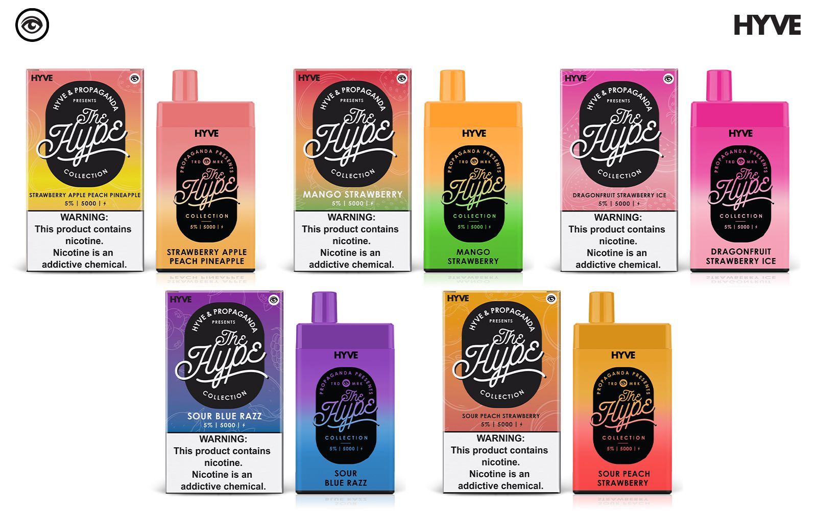 THE HYPE COLLECTION | 5% Nicotine Disposables | Pack of 5